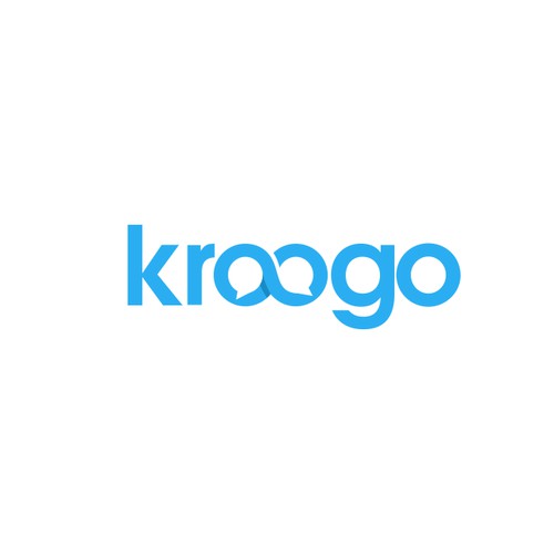 Create a modern logo for Kroogo, location-based task management for service crew on the go