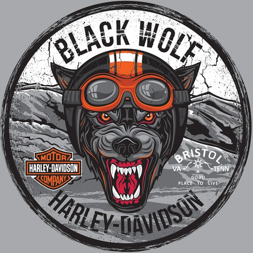 Black Wolf Harley-Davidson New Logo