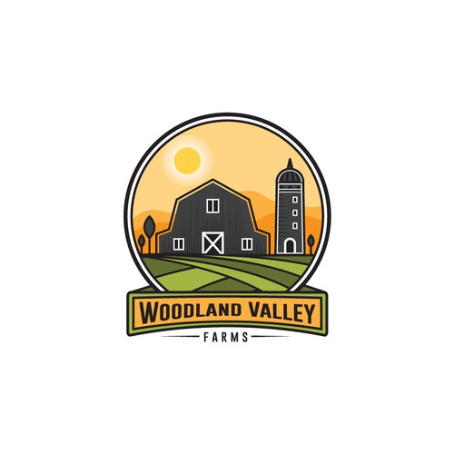 Woodland Valley Farms Logo Design