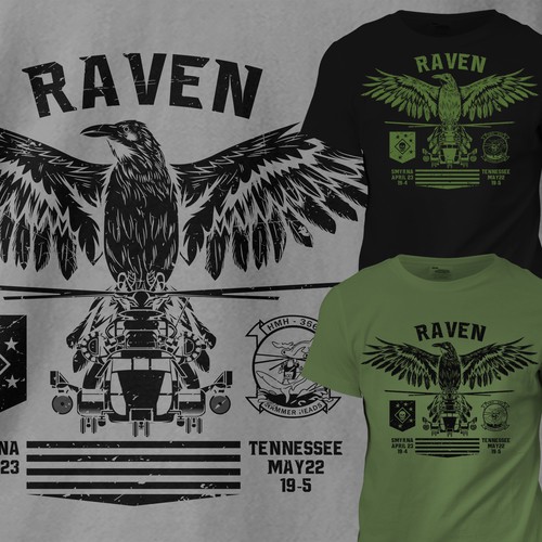 Raven Military T-shirt