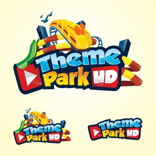 playfull logo concept for theme park