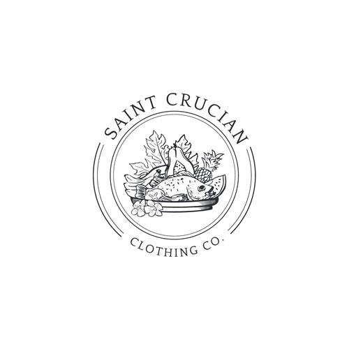 Vintage Minimalist Logo for Saint Crucian Cloting Co.