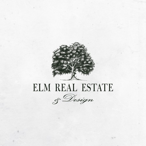 Elm Tree logo design for Elm real estate and design