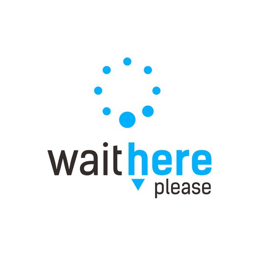 Wait here Please logo