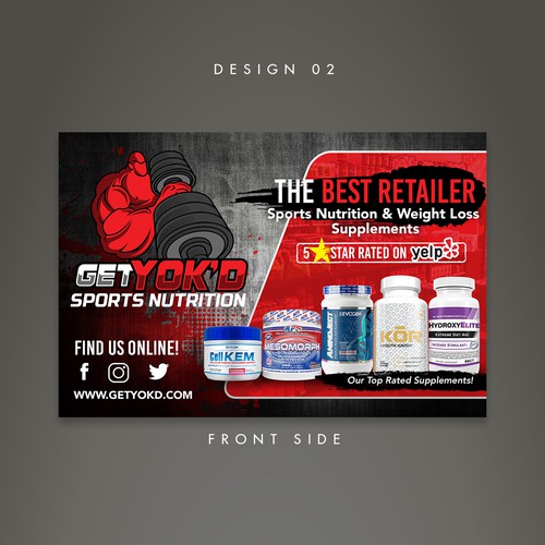 Bounce Back Post Card for Sports Nutrition Retailer