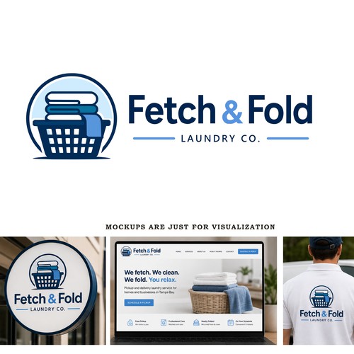 Logo concept for laundry business