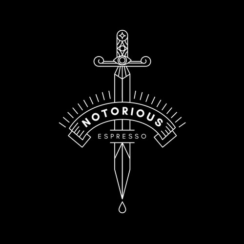Logo design for Notorious espresso