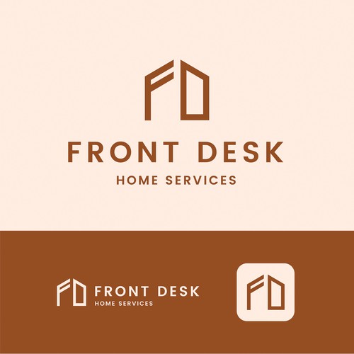 Modern Logo for 'Front Desk'