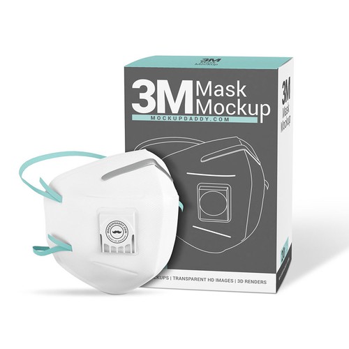 3M Mask – High-Quality 3D Model, Render & Editable Mockup