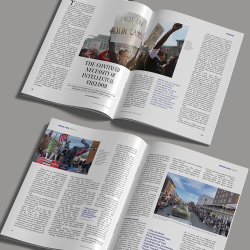 Magazine layout