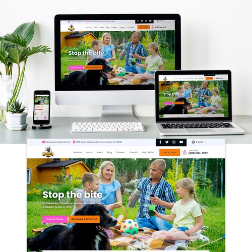 Mosquito control website design
