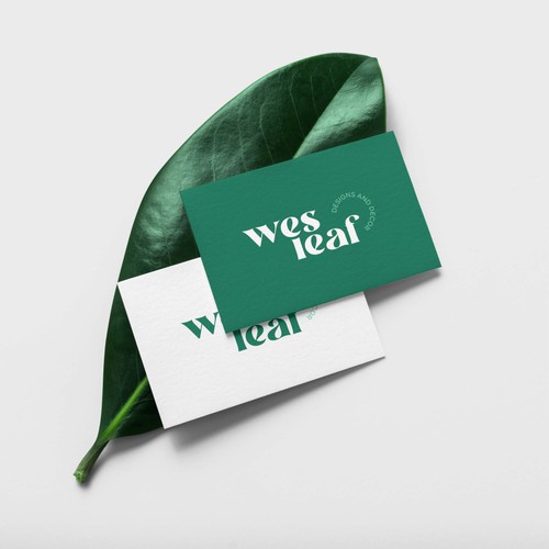 Wordmark logo for "wesleaf"