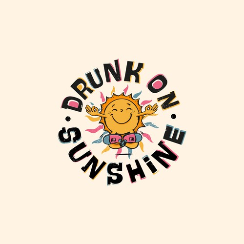 Retro Sunshine logo for new merch company