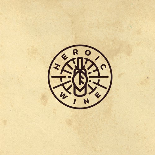 Unused Minimal and Vintage Wine Logo Design