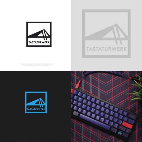 Tastaturwerk. Mechanical keyboard logo design