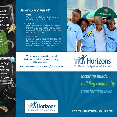 brochure design for Horizons at St. Richard's 