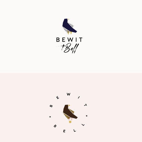 Lovely minimalist logo for Bewit + Bell - handmade gifts