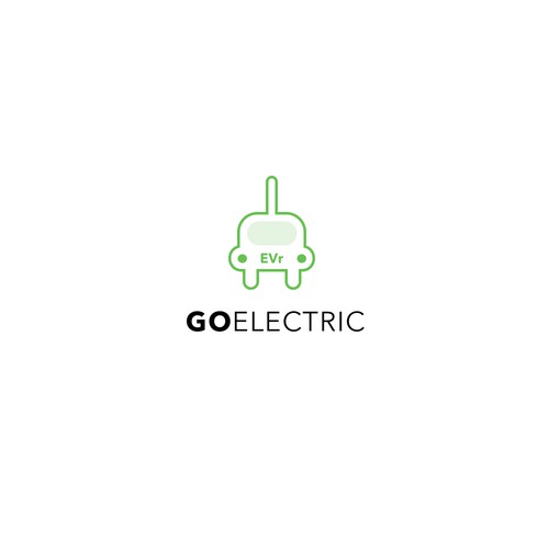 Logo design concept for electric car company