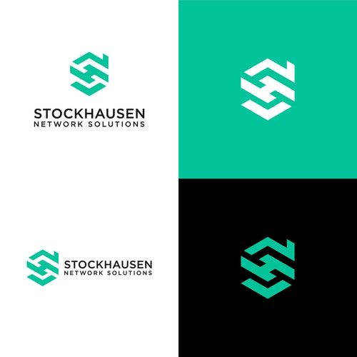 Modernes Logodesign für Smarthome und Netzwerktechnik-Firma