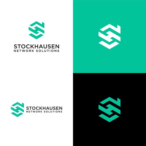 Modernes Logodesign für Smarthome und Netzwerktechnik-Firma