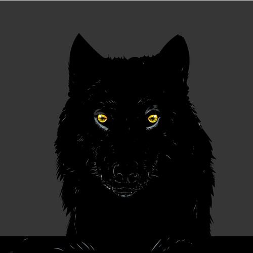 Wolf illustration 