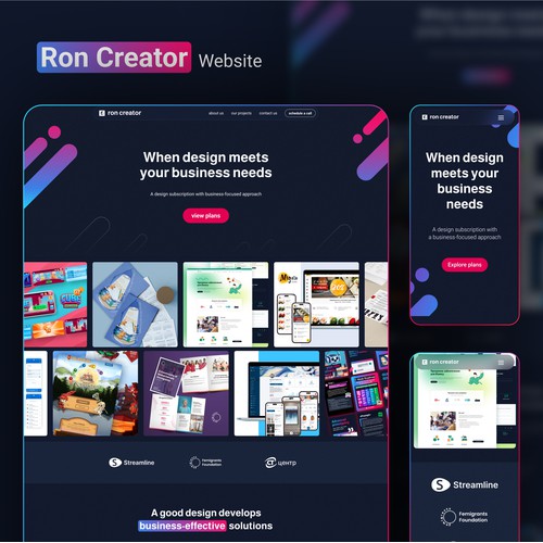 Ron Creator website