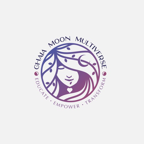 modern logo for chaia moon multiverse