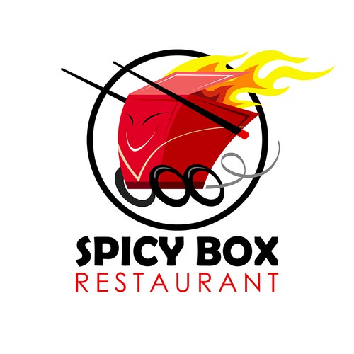 Logo concept design version 2 for Spicy box Restaurant