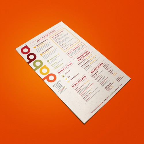 Menu Design