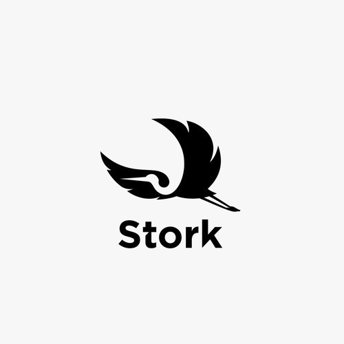 Logo concept for Stork mobile network provider for travelers