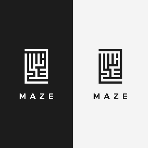 bold logo concept for MAZE