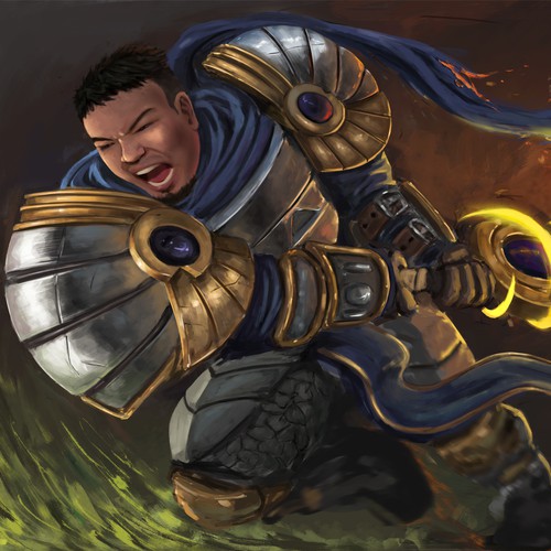 A fan as Garen