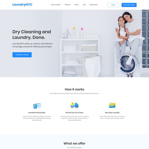 Laundry NYC website design