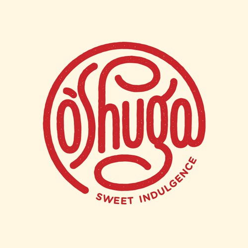 Hand lettering logo for an online dessert shop