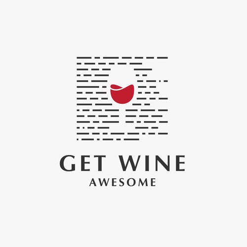 Create the logo for Get Wine Awesome, a company that will be the way people get wine smart.