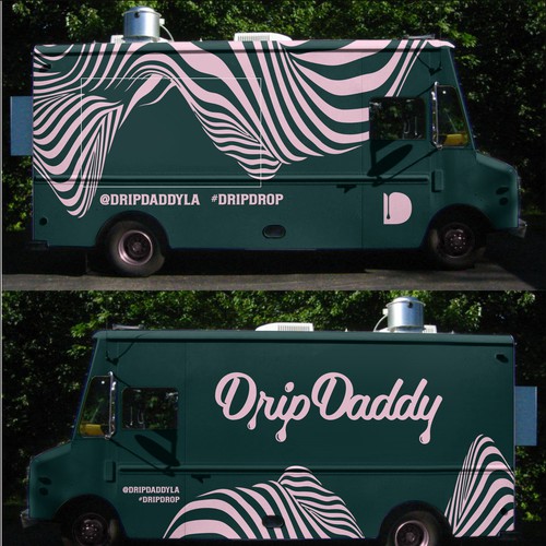 Modern Clean Drip Daddy Food Truck