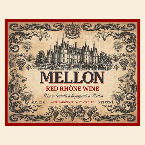 LABEL MELLON WINE 001