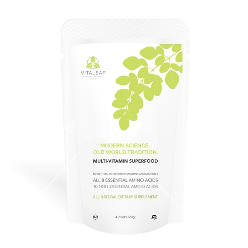 Packaging for a high-end health supplement.