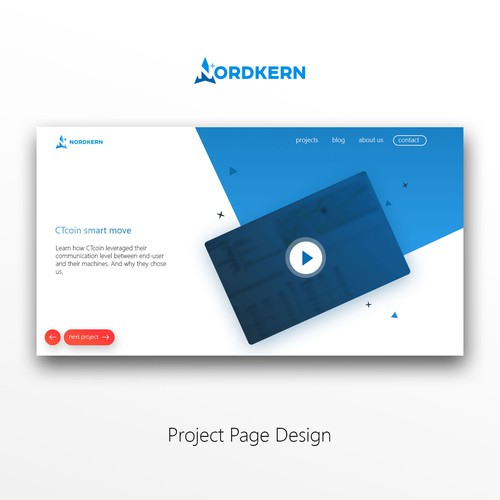 Nordkern Homepage design