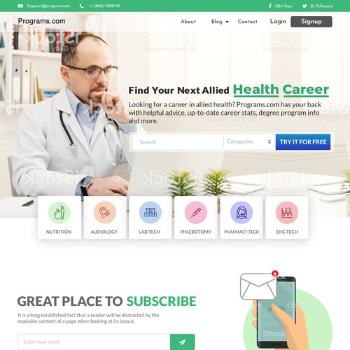 Health Career Websiet