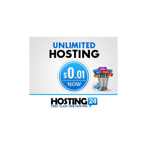 Web hosting banner for re-marketing (winner gets permanent private job offers)
