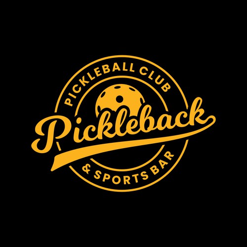 Logo Concept for Pickleback, Pickleball Club & Sports Bar