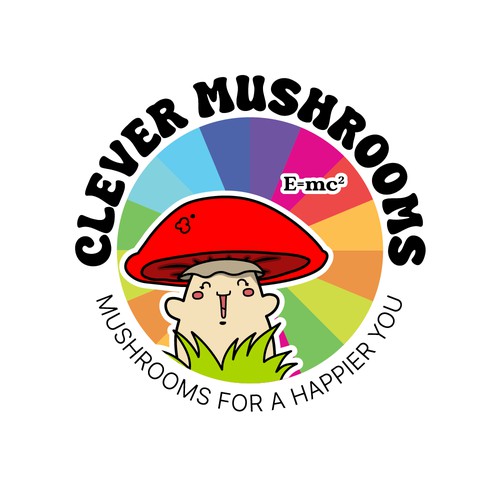Logo concept for a mushroom supplements brand