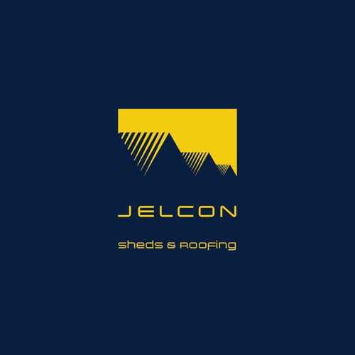 Luxury logo for a construction and metal roofing company