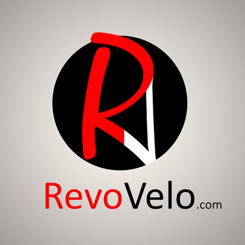 Create a simple, fun RevoVelo.com logo for bicycle industry that makes you smile and share