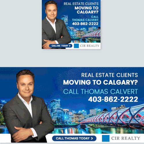 Animated GIF banner for real estate agent