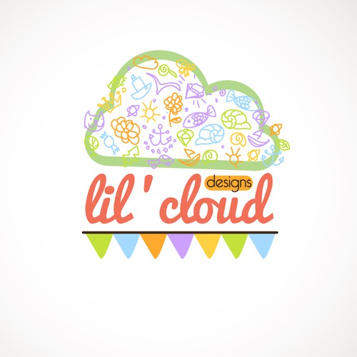 logo for lil' cloud designs