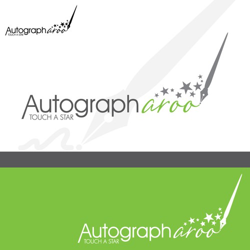 Logo for Autographaroo, a live webstream celebrity portal