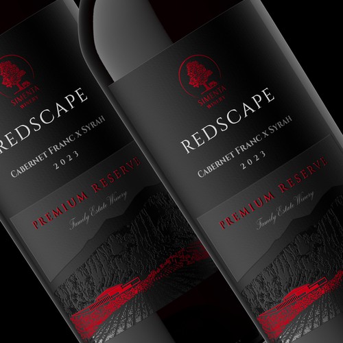 Redscape Wine Label