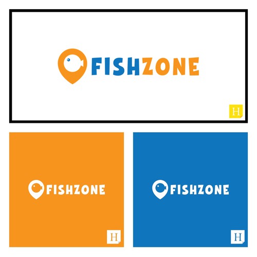 FISH ZONE - logo for fishing accessories eshop